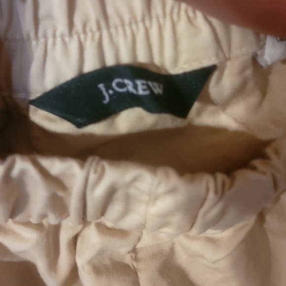 Like New J. CREW cotton Khaki Mini Skirt Bubble Hem size XS - Picture 2 of 4